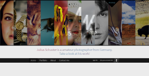Portfolio Website basierend auf WordPress Webdesign